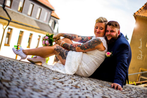 Vor der St.-Christophori-Kirchgemeinde in Hohenstein-Ernstthal