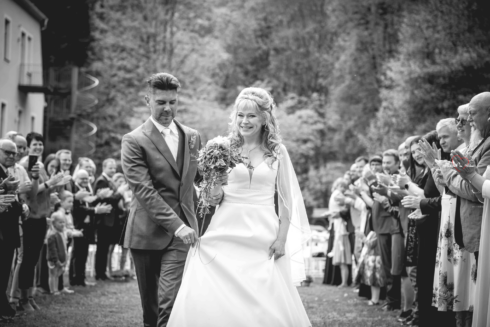 Brautpaar am Schlosshotel Rabenstein in Chemnitz