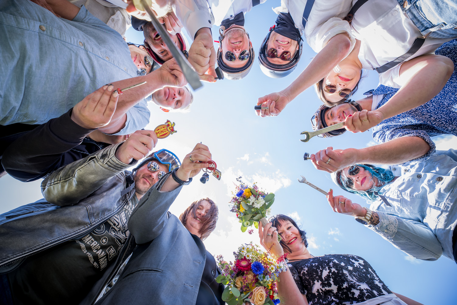 DDR Fahrzeug Fans bei einer Hochzeit im Erzgebirge